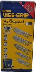 Irwin - 5 Piece Locking Plier Set - Comes in Kit Bag - USA Tool & Supply