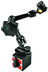 #660 - 1-3/16 x 1-9/16 x 1-3/8" Base Size  - Power On/Off with Triple-Jointed Arm - Magnetic Base Indicator Holder - USA Tool & Supply