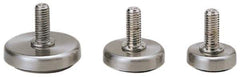 Sugatsune - 3/8-16 Bolt Thread, Stud Mount Leveling Pad & Mount - 704 Max Lb Capacity, 1-37/64" Base Diam - USA Tool & Supply