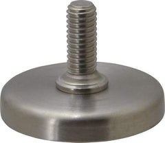 Sugatsune - 3/8-16 Bolt Thread, Stud Mount Leveling Pad & Mount - 792 Max Lb Capacity, 1-31/32" Base Diam - USA Tool & Supply