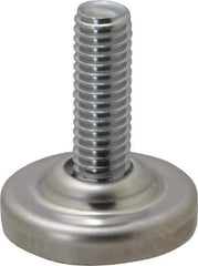 Sugatsune - 3/8-16 Bolt Thread, Stud Mount Leveling Pad & Mount - 352 Max Lb Capacity, 1-17/64" Base Diam - USA Tool & Supply