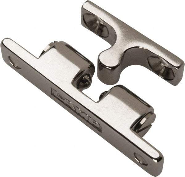 Sugatsune - 1.97" Long x 0.39" Wide x 0.63" High, Stainless Steel Tension Catch - Polished Stainless Steel Finish, 1.8(3.9) N/Lb Pull Force, 2.3(5) N/Lb Push Force, 1-3/16" Long Strike, 23/64" Wide Strike - USA Tool & Supply