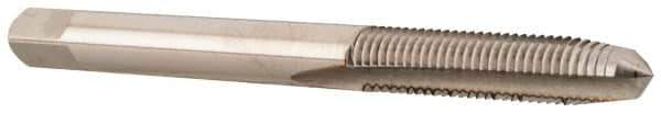 Regal Cutting Tools - 1/4-20 UNC 3B 4 Flute Bright Finish High Speed Steel Straight Flute Standard Hand Tap - Bottoming, Right Hand Thread, 2-1/2" OAL, 1" Thread Length, H3 Limit, Oversize - Exact Industrial Supply