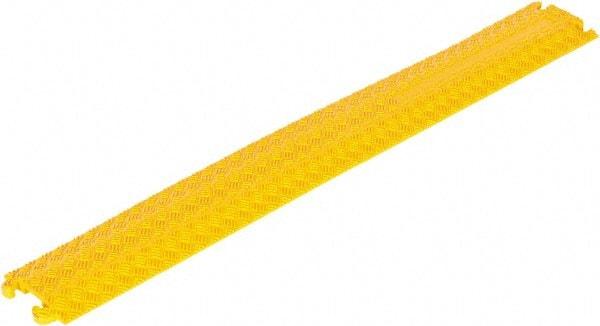 Vestil - 40" Long x 5-1/2" Wide x 3/4" High, Rubber Ramp Cable Guard - 2,200 Lb Load Limit - USA Tool & Supply