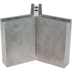 Abbott Workholding Products - 1.5mm x 60° Serrated Attachment, Square Soft Lathe Chuck Jaw - 3 Jaws, Steel, 1.1811" Btw Mount Hole Ctrs, 4-1/2" Long x 1-1/2" Wide x 6" High, 0.6299" Groove, 0.4724" & 12mm Fastener - USA Tool & Supply