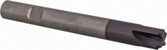 Komet - 1mm Radius, 0.0394" Mill Diam, 4 Flute Solid Carbide Corner Rounding End Mill - Single End, TiAlN Finish, 2.756" OAL, 0.315" Shank Diam - USA Tool & Supply