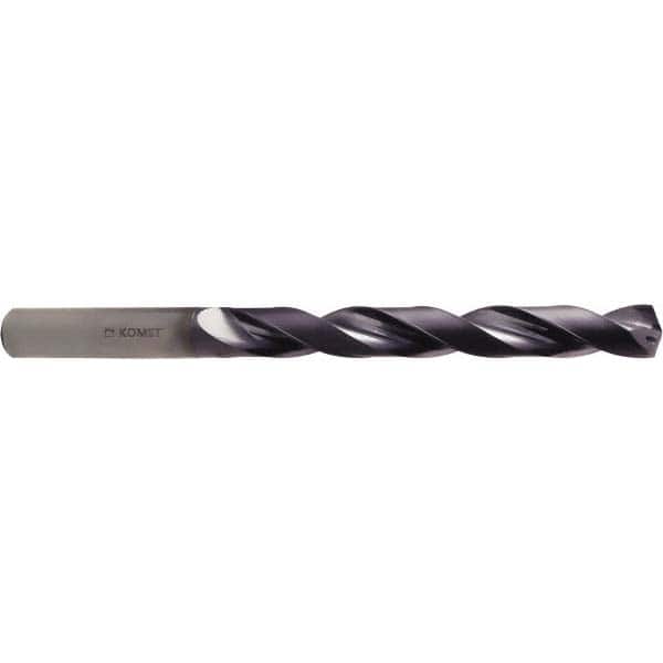 Komet - 11.2mm 140° Spiral Flute Solid Carbide Taper Length Drill Bit - USA Tool & Supply