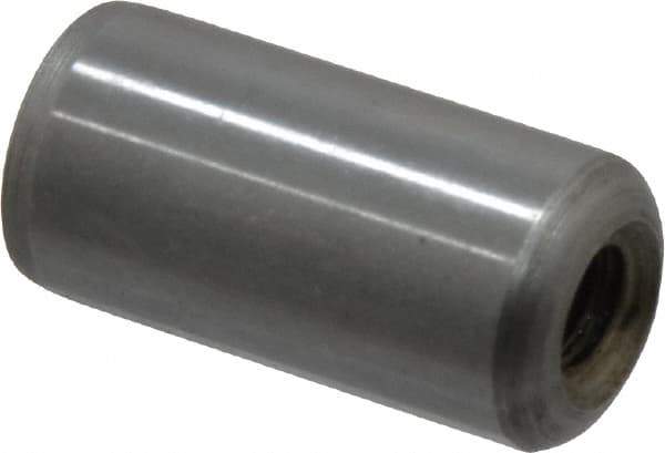 Gibraltar - 1/2" Diam x 1" Pin Length C-1215 Case Hardened Steel Pull Out Dowel Pin - 1 Beveled & 1 Threaded End - USA Tool & Supply