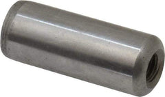 Gibraltar - 1/2" Diam x 1-1/4" Pin Length C-1215 Case Hardened Steel Pull Out Dowel Pin - 1 Beveled & 1 Threaded End - USA Tool & Supply