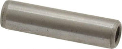 Gibraltar - 1/4" Diam x 1" Pin Length C-1215 Case Hardened Steel Pull Out Dowel Pin - 1 Beveled & 1 Threaded End - USA Tool & Supply