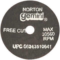 ‎2-1 /2″ × 0.060″ × 3/8″ Gemini Small Diameter Cut-Off Wheel Type 01 Straight Aluminum Oxide - USA Tool & Supply