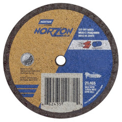 3″ × 1/16″ × 1/4″ NorZon Plus Small Diameter Cut-Off Wheel Type 01 Straight - USA Tool & Supply