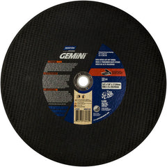 14″ × 1/8″ × 1″ Rescue High Speed Cut-Off Wheel Type 01 Straight 24 Grit Aluminum Oxide - USA Tool & Supply