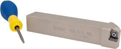 Iscar - SLAN, Left Hand Cut, 1" Shank Height x 1" Shank Width, Negative Rake Indexable Turning Toolholder - 6" OAL, LNMX 1104 Insert Compatibility, Series Heliturn - USA Tool & Supply