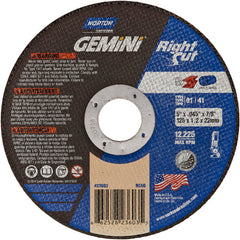 5 x .045 × 7/8″ Gemini RightCut Right Angle Cut-Off Wheel A 36 Q Type 01/41 - USA Tool & Supply