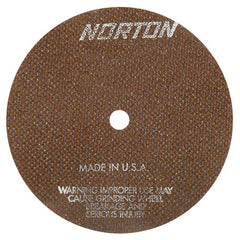 6″ × 0.035″ × 1/2″ A60-OBNA2 Cut-Off Wheel - USA Tool & Supply