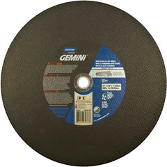 14″ × 1/8″ × 1″ Ductile HD High Speed Cut-Off Wheel Type 01 Straight 24 Grit - USA Tool & Supply