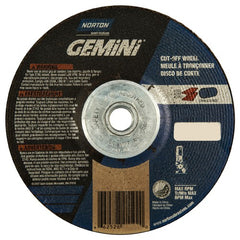 6″ × 1/8″ × 5/8″ Gemini Non-Woven Depressed Center Wheel Type 27 - USA Tool & Supply