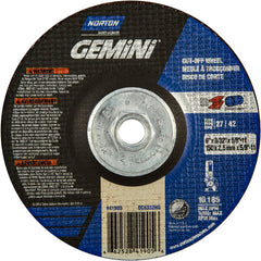 ‎6″ × 3/32″ × 5/8″-11 Gemini Non-Woven Depressed Center Wheel Type 27 24 Grit - USA Tool & Supply