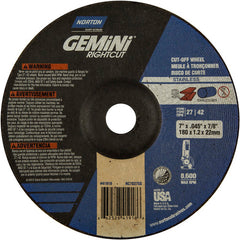 7″ × 0.045″ × 7/8″ Gemini Non-Woven Depressed Center Wheel Type 27 24 Grit - USA Tool & Supply