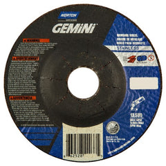 ‎4-1/2″ × 1/4″ × 7/8″ Gemini Non-Woven Depressed Center Wheel Type 27 30 Grit - USA Tool & Supply