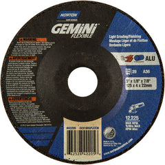 5″ × 1/8″ × 7/8 ″ Gemini Non-Woven Depressed Center Wheel Type 29 36 Grit - USA Tool & Supply
