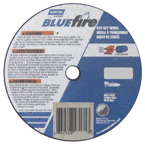 4 x .060 × 3/8″ BlueFire Small Diameter Cut-Off Wheel >3″ ZA 46 X Type 01/41 - USA Tool & Supply