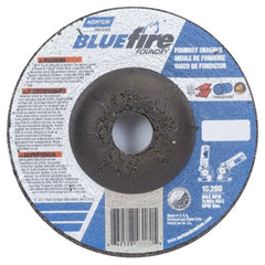 4″ × 1/4″ × 5/8″ BlueFire Non-Woven Depressed Center Wheel Type 27 Zirconia Alumina / Aluminum Oxide - USA Tool & Supply