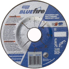 ‎4-1/2 × 1/8 × 7/8″ BlueFire Grinding Wheel ZA 30 U Type 27 - USA Tool & Supply