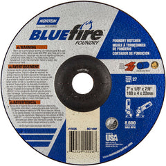7″ × 1/8″ × 7/8″ BlueFire Non-Woven Depressed Center Wheel Type 27 24 Grit - USA Tool & Supply