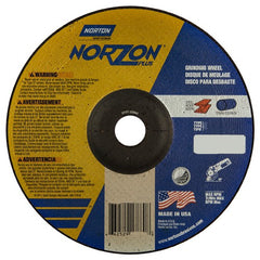 7″ × 1/4″ × 7/8″ NorZon Plus Non-Woven Depressed Center Wheel Type 27 - USA Tool & Supply