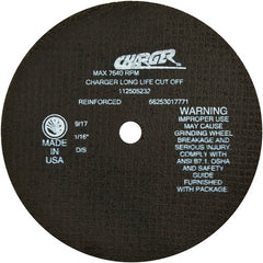 8″ × 1/16″ × 5/8″ Cut-Off Wheel Type 01 Straight 60 Grit Zirconia Alumina/Aluminum Oxide - USA Tool & Supply