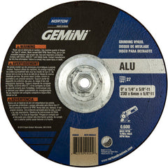 ‎9″ × 1/4″ × 5/8″-11 Gemini Non-Woven Depressed Center Wheel Type 27 24 Grit - USA Tool & Supply