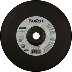 9″ × 1/4″ × 7/8″ NorZon III Non-Woven Depressed Center Wheel Type 27 - USA Tool & Supply
