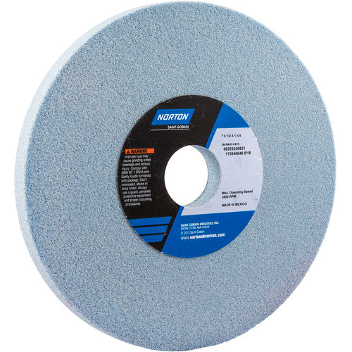‎7″ × 1/2″ × 1-1/4″ Gemini Toolroom Wheel Type 01 Straight 60 Grit Aluminum Oxide - USA Tool & Supply