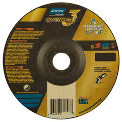 6″ × 1/4″ × 7/8″ - T27 - Quantum 3 Depressed Center Wheel - USA Tool & Supply