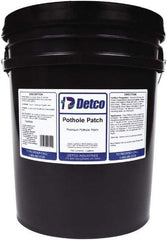 Detco - 5 Gal Pothole Patch - Black, 5 Sq Ft Coverage - USA Tool & Supply