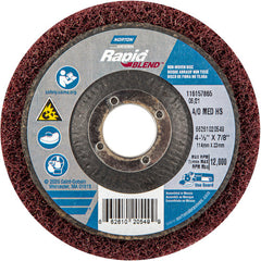 ‎4-1/2″ × 7/8″ Rapid Prep Depressed Center Finishing Wheel 150-180 Grit Aluminum Oxide - USA Tool & Supply