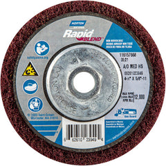 ‎4-1/2″ × 5/8″-11 Rapid Prep Depressed Center Finishing Wheel 150-180 Grit Aluminum Oxide - USA Tool & Supply