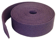 4'' x 30 ft. - Maroon - Aluminum Oxide Fine Grit - Bear-Tex Clean & Blend Roll - USA Tool & Supply