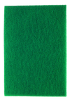 3-1/4 x 6-1/4 x 3/4" - Green/Yellow; Scour-N-Sponge Pad; Aluminum Oxide; Very Fine - USA Tool & Supply