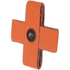 2″ × 2″ × 3/4″ Cross Pad 8-Ply 120 Grit 8-32 Eyelet Ceramic Alumina - USA Tool & Supply