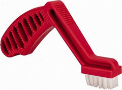 3M - 6 Rows x 4 Columns Parts Brush - 9" OAL, 5/8" Trim Length, Plastic Pistol Handle - USA Tool & Supply