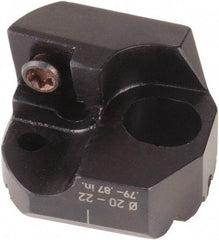 WOHLHAUPTER - Neutral Cut, 28mm Min Bore Diam, Size F101 Modular Boring Cutting Unit Head - 3.307" Max Bore Depth, Through Coolant, Compatible with CCMT06 - USA Tool & Supply
