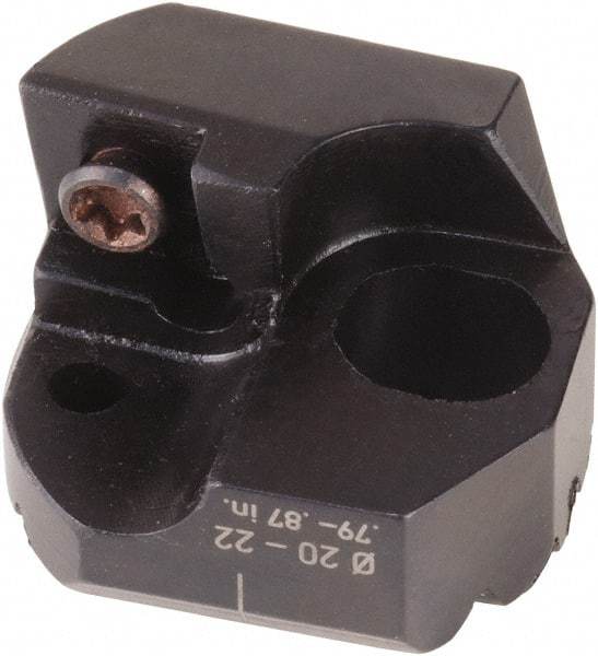 WOHLHAUPTER - Neutral Cut, 20mm Min Bore Diam, Size F101 Modular Boring Cutting Unit Head - 3.307" Max Bore Depth, Through Coolant, Compatible with CCMT06 - USA Tool & Supply