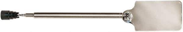 Mag-Mate - 38" OAL, Rectangular Stainless Steel Inspection Mirror - 3" Long, 2" Wide, 35" Handle, 8-1/4" Collapsed Length, Telescoping - USA Tool & Supply