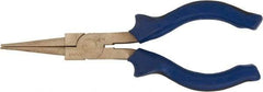 Ampco - 6-1/4" OAL, 1-9/16" Jaw Length x 1/4" Jaw Width, Long Nose Pliers - Round Nose Head - USA Tool & Supply