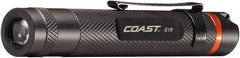 Coast Cutlery - White LED Bulb, 18 Lumens, Mini Flashlight - Black Aluminum Body, 1 AAA Alkaline Battery Included - USA Tool & Supply