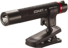 Coast Cutlery - White LED Bulb, 18 Lumens, Hands-free Flashlight - Black Aluminum Body, 1 AAA Alkaline Battery Included - USA Tool & Supply