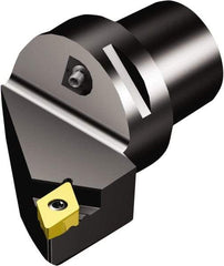 Sandvik Coromant - Left Hand Cut, Size C4, TR-DC1308 Insert Compatiblity, Modular Turning & Profiling Cutting Unit Head - 27mm Ctr to Cutting Edge, 50mm Head Length, Through Coolant, Series CoroTurn TR - USA Tool & Supply
